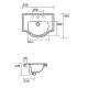 Раковина Kerasan Retro 62х45.5 см 3 отверстия белая 103001