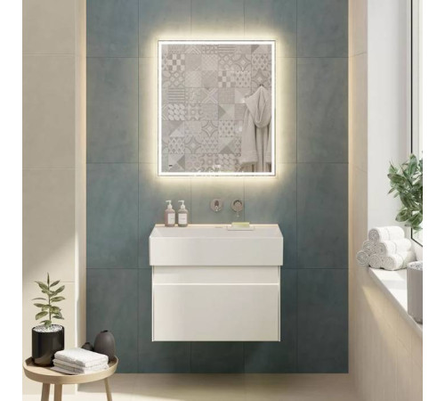 Тумба подвесная Kerama Marazzi Logica 67x46x40.3 см 2 ящика белоснежный LOG.70.2\WHT