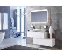 Тумба под умывальник AQUATON Genesis 1000х310х400 мм белый GEN0110W