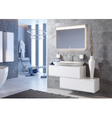 Тумба под умывальник AQUATON Genesis 1000х310х400 мм белый GEN0110W