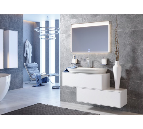 Тумба под умывальник Aqwella Genesis 1200х310х400 мм белый GEN0112W