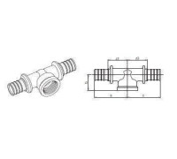Тройник REHAU RAUPEX/RAUTHERMEX SDR 11 25-Rp 3/4-25 LX 11690581001