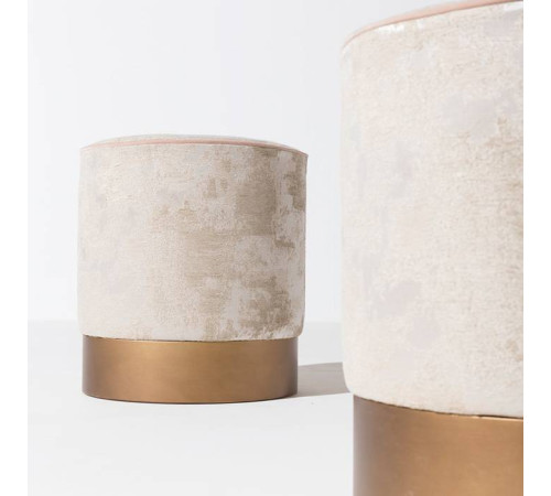 Пуф Oasis Otto Ø 40х42 см бархат T116C/Lilla Lucido 5HMSAOT4GC