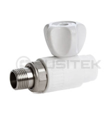 Кран шаровой радиаторный Fusitek PPR прямой 20 мм х 1/2 НР FT07301