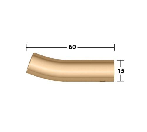 Крючок для полотенец Keuco Edition 400 подвесной brushed brass 11514250000