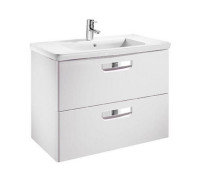 Тумба под умывальник подвесная Roca The Gap 2 ящика 777х602х412 мм Белый глянец ZRU9302877