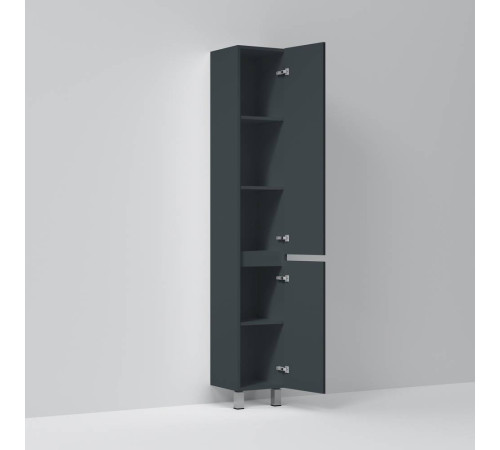 Шкаф-пенал напольный AM.PM Gem 30 см правый графит матовый M91CSR0306GM