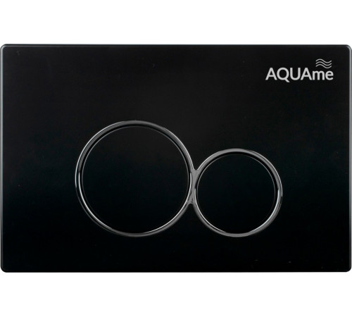 Панель смыва AQUAme пластик черный AQM4101B