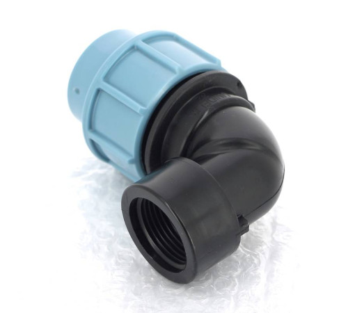 Угольник обжимной Unidelta Deltone 32х1 внутренняя резьба для ПНД труб 1009032004