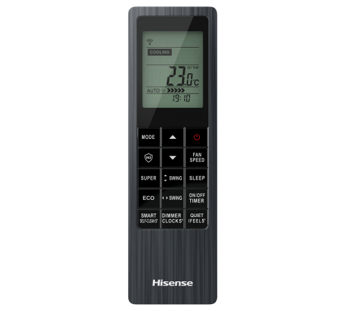 Инверторная сплит-система Hisense BLACK CRYSTAL SUPER DC Inverter Wi-Fi AS-10UW4RVETG01(B) комплект