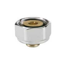 Концовка с хромированной гайкой для металлопластиковых труб Jaga M24 x 16/2 мм 50940.1316/SP