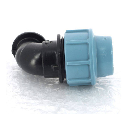 Угольник обжимной для труб ПНД Unidelta Deltone 25х1/2 наружная резьба 1008025002