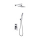 Душевая система Boheme Venturo встраиваемая со смесителем верхним и ручным душем хром глянцевый 374