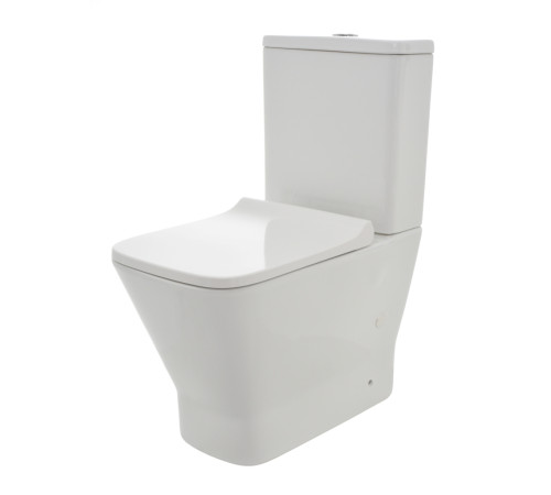 Унитаз напольный Aquanet AQM1005 безободковый с сиденьем микролифт AQM1005