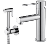 Смеситель для раковины с гигиеническим душем Timo Saona 2360/00G хром