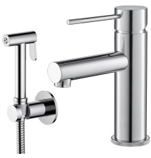 Смеситель для раковины с гигиеническим душем Timo Saona 2360/00G хром