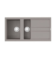 Кухонная мойка Omoikiri Kitagawa 100-2-GR Artceramic 100x51 см leningrad grey 4993804
