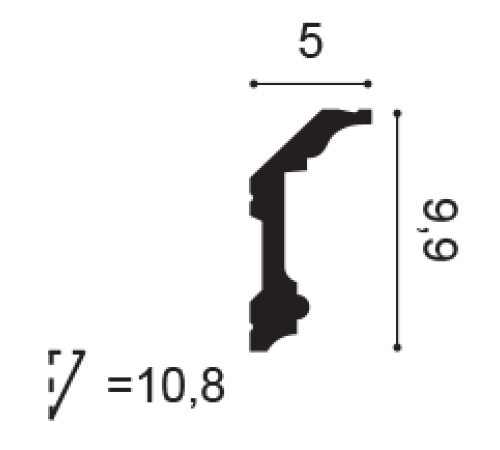 Карниз потолочный Orac Decor Noblesse C321