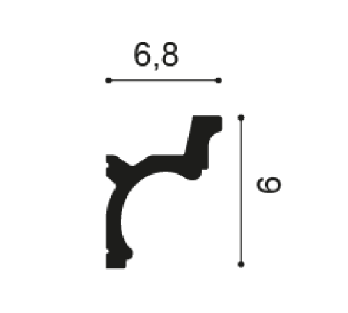 Карниз для скрытого освещения Orac Decor C328