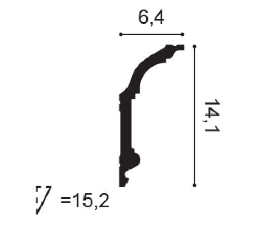 Карниз потолочный Orac Decor Noblesse C339