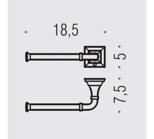 Держатель туалетной бумаги Colombo Design Portofino левый хром B3208S.CR