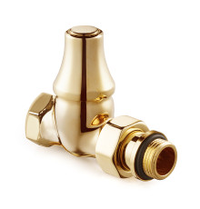 Клапан запорный прямой SR Rubinetterie Old Style 1/2 золото 0342-1500D000