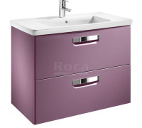 Тумба под умывальник Roca The Gap подвесная 2 ящика 677х602х412 мм фиолетовая ZRU9302741