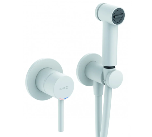 Гигиенический душ со смесителем Kludi BOZZ белый матовый 389985376