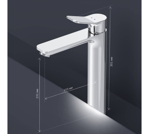 Смеситель для раковины высокий AM.PM X-Joy F85A92000