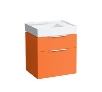 Комплект тумба и раковина Laufen Kartell 60х46х73 см 2 ящика с сифоном оранжевый глянцевый 4.0755.2.033.635.1 / 8.1033.4.000.112.1