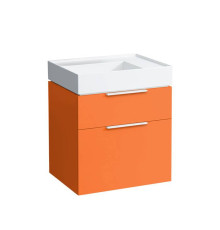Комплект тумба и раковина Laufen Kartell 60х46х73 см 2 ящика с сифоном оранжевый глянцевый 4.0755.2.033.635.1 / 8.1033.4.000.112.1