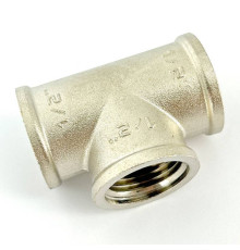 Тройник латунный никелированный LD Pride 1/2 ВР-ВР-ВР LD.67.514.15