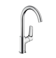 Смеситель для раковины Hansgrohe Logis 210 с поворотным изливом со сливным гарнитуром 71130000