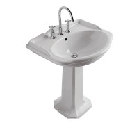 Раковина Globo Paestum 71х58 см 1 отверстие белая PA006.BI/PA005.BI