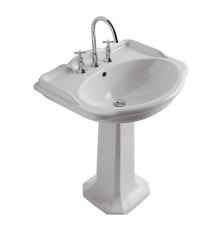 Раковина Globo Paestum 71х58 см 1 отверстие белая PA006.BI/PA005.BI