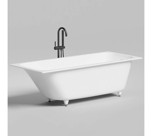 Ванна встраиваемая Salini Orlanda Kit 170х70х60 см S-Sense белый глянцевый 102111G