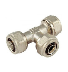 Тройник латунный никелированный Tiemme 32х26х32 мм 1600082