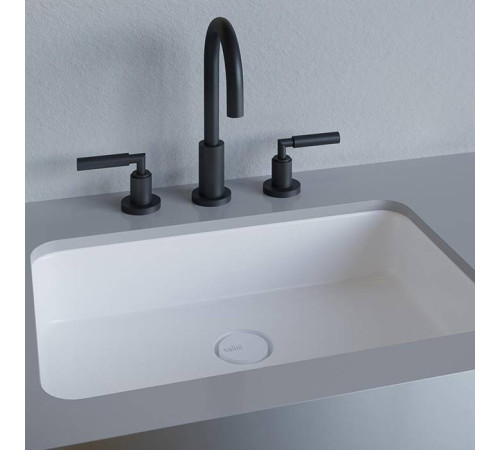 Раковина врезная снизу Salini Marea 55х38х12.6 см S-Stone белый матовый 1802209M