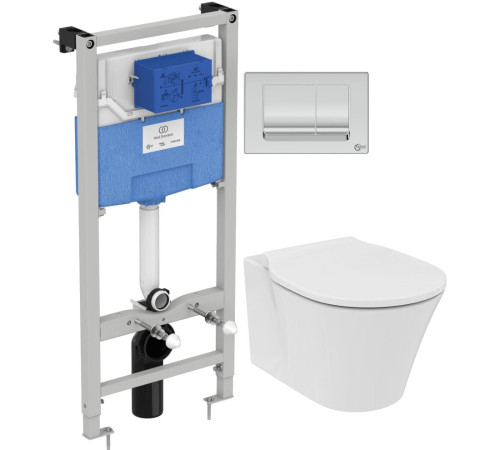 Комплект инсталляции 4 в 1 Ideal Standard ProSys (Рама R020467 + Унитаз E005401 + Сиденье E036601 + Панель R0108AA) E212801