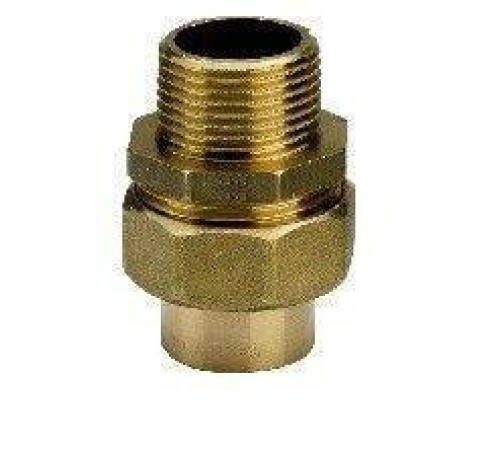 Разъемное соединение Viega под пайку 42 мм x 1 1/2 НР бронза 115135