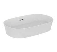 Раковина накладная Ideal Standard Ipalyss 60 см без отверстия Diamatec белый E139701