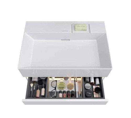 Тумба подвесная Kerama Marazzi Logica 67x46x40.3 см 2 ящика белоснежный LOG.70.2\WHT