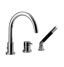 Смеситель на борт ванны Cisal Less New на 3 отверстия с лейкой хром LN00126021