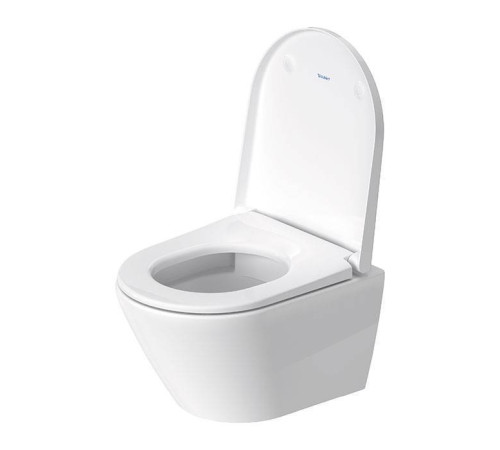 Унитаз подвесной Duravit D-Neo 48x37 см безободковый с сиденьем микролифт белый 45880900A1