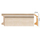 Плинтус напольный DECOMASTER D122-18D ДМ 78х21х2400 мм D122-18D ДМ