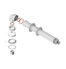 Комплект дымохода коаксиальный Krats Стандарт 60/100 мм 900 мм KTS-01-075