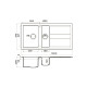 Кухонная мойка Omoikiri Kitagawa 100-2-GR Artceramic 100x51 см leningrad grey 4993804