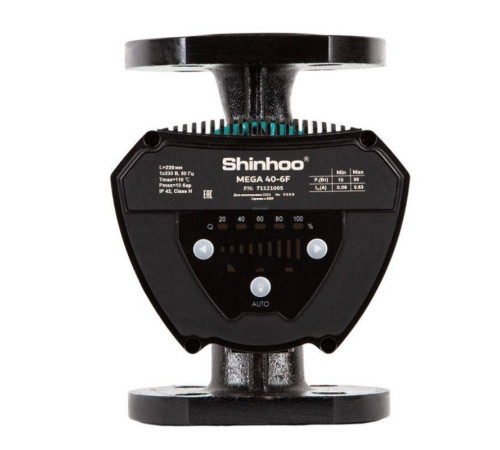 Насос циркуляционный энергоэффективный Shinhoo MEGA 40-6F фланцевый 220 В 71121005