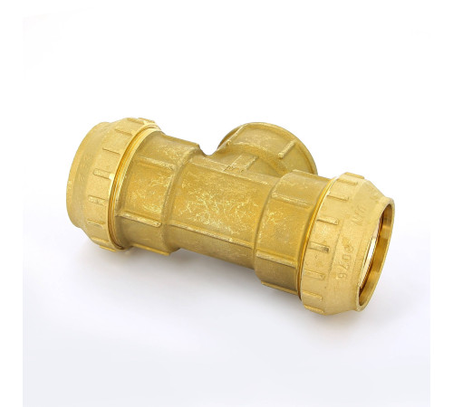 Тройник обжимной с внутренней резьбой Tiemme 63х2х63 для ПНД 3400058