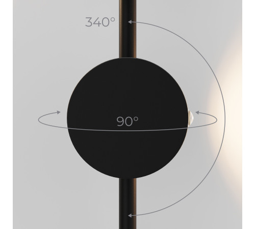 Cветильник настенный светодиодный Illume черный 3000K 40154/LED